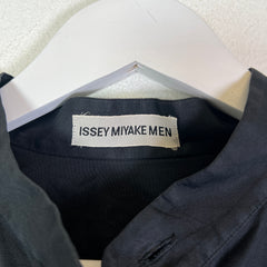 Issey Miyake Men Collarless Button Up Shirt