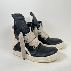 Rick Owens Black Jumbo Lace Geobasket Size 42