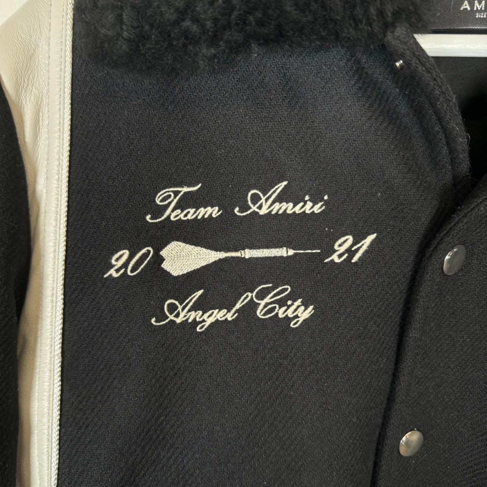 Amiri "Always On Point" Varsity Jacket Size 46