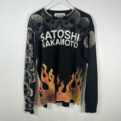 Satoshi Nakamoto Lost Boy Black Thermal Longsleeve