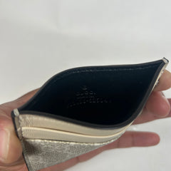 Gucci Beige GG Supreme Card Holder