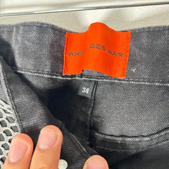 Who Decides War Patch Work Logo Jeans Size 34