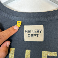 Gallery Dept Black Reversible French Logo T-shirt Size M