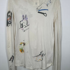 Raf Simons Guitar Boy Sketch Long-Sleeve Size L