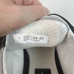 Chanel Dark Grey Suede Calfskin Sneaker Sz 43