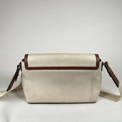 Burberry Horseferry Red Logo Canvas Crossbody Bag