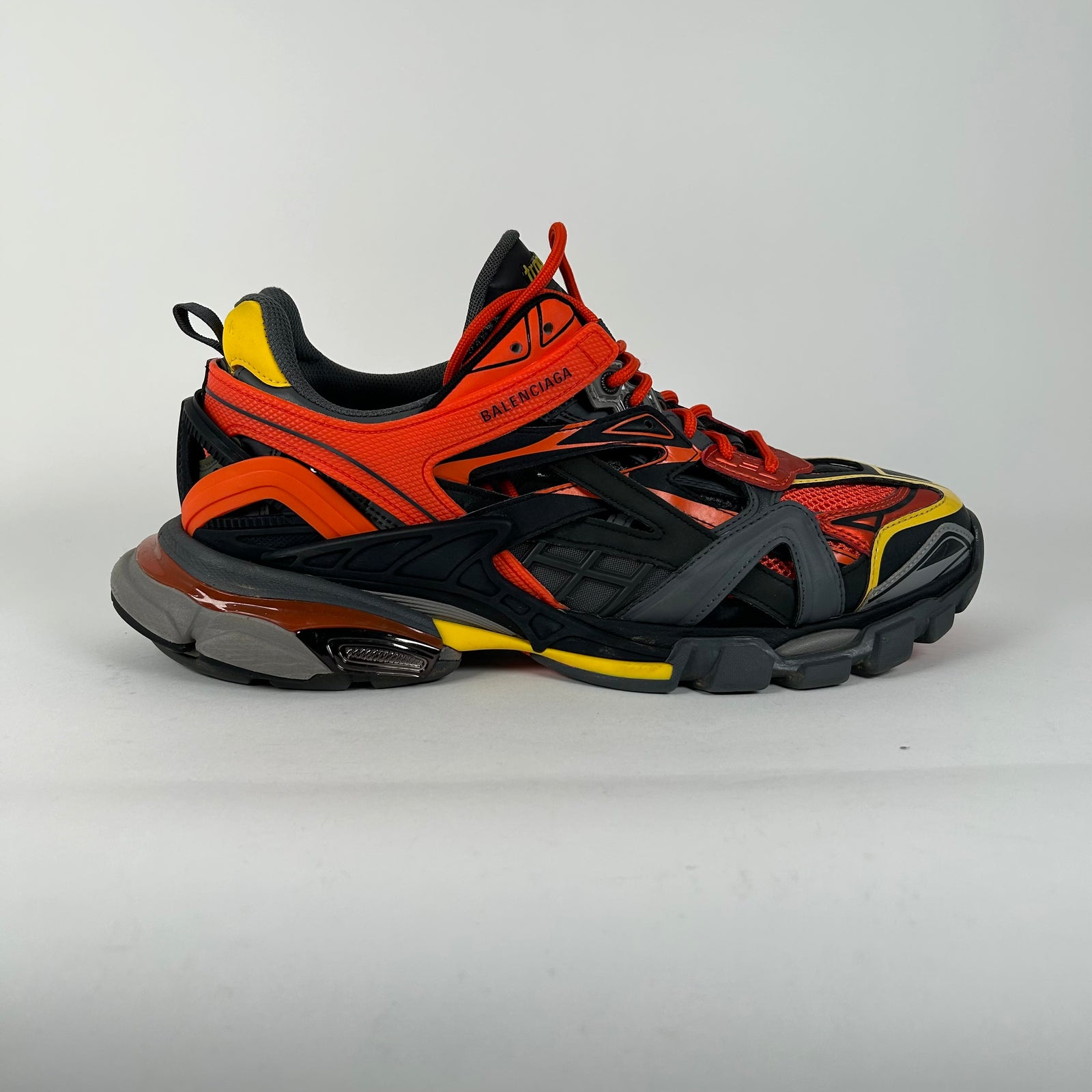 Balenciaga Orange/Black Track 2 Sneaker Size 12