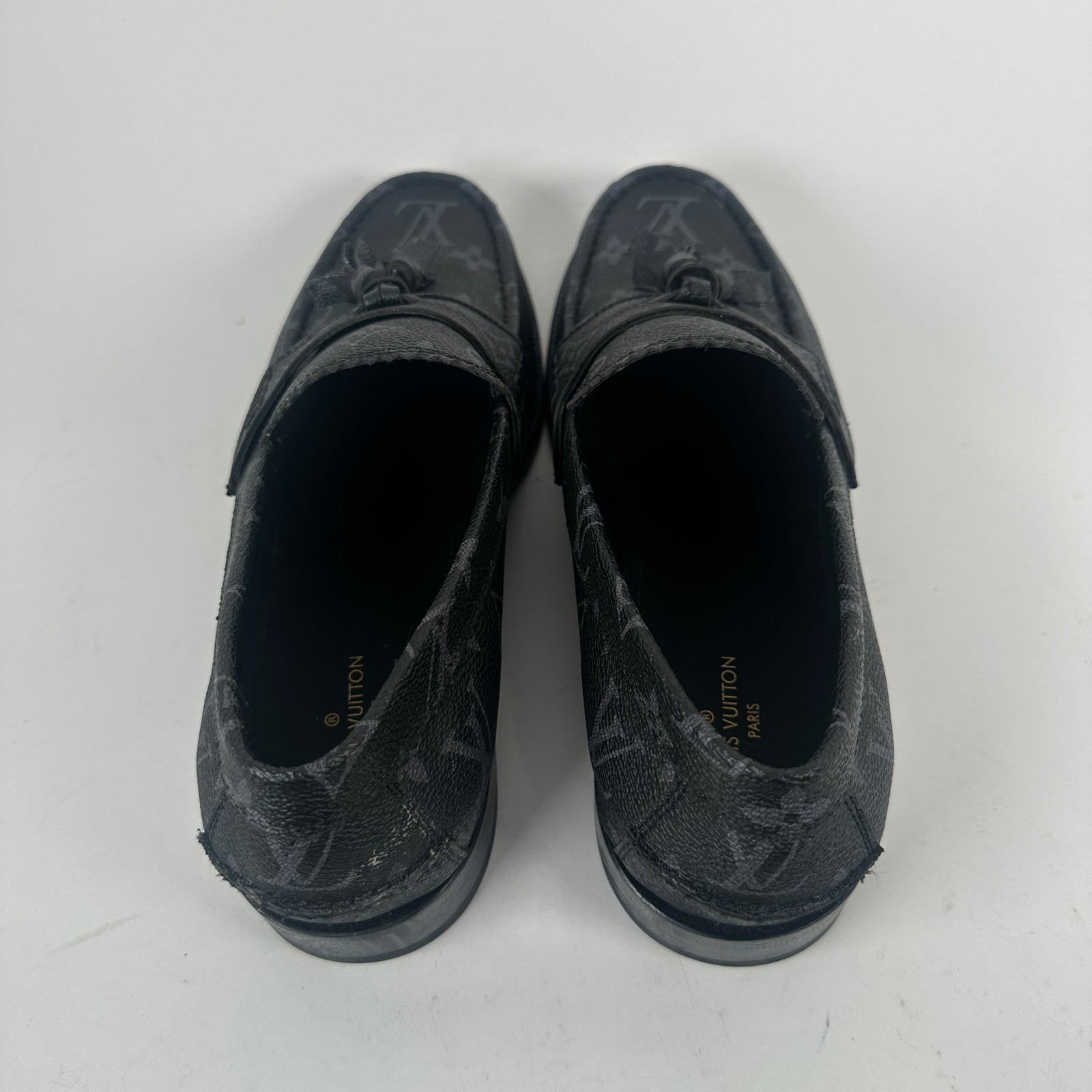 Louis Vuitton Black Monogram Major Loafer Size 9