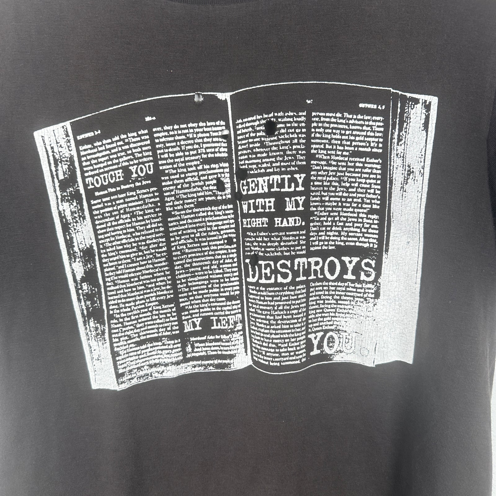 Number (N)ine SS01 'Bible' Graphic T-Shirt Size 2