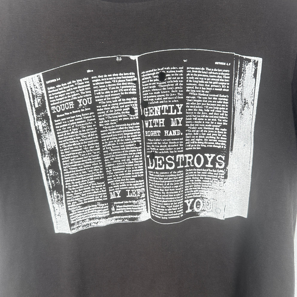Number (N)ine SS01 'Bible' Graphic T-Shirt Size 2