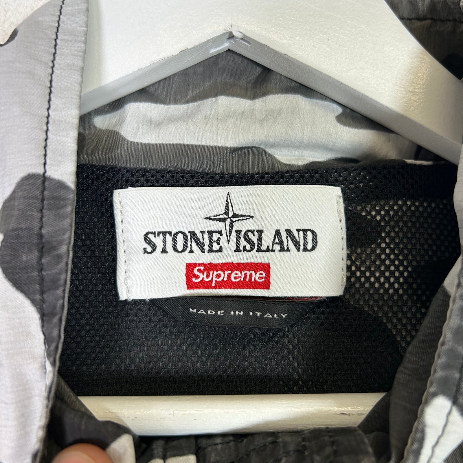 Supreme x Stone Island SS16 Snow Camo Nylon Jacket