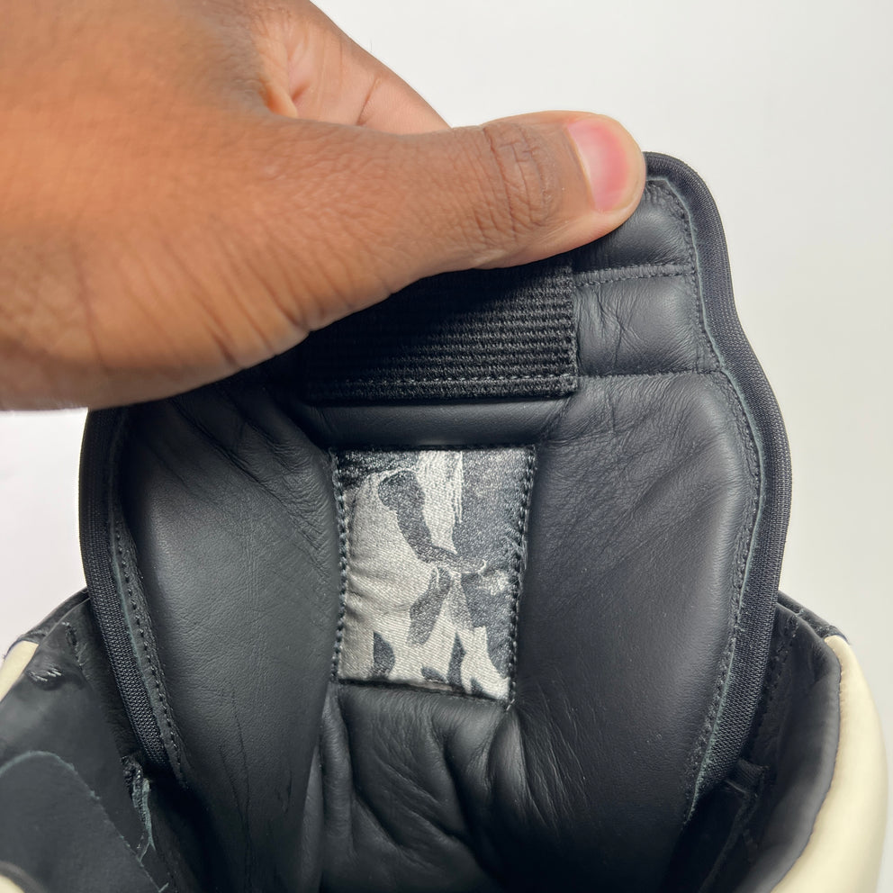 Rick Owens Black/Milk Geobasket Sneakers