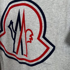 Moncler Maglia Flocked Logo Grey T-Shirt 2XL