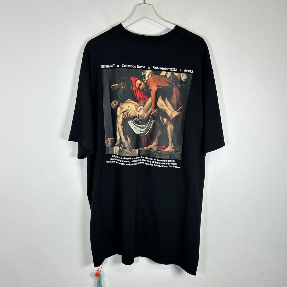 Off-White Black Caravaggio Deposition T-Shirt Size XL