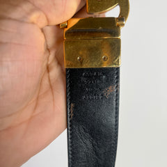 Gucci Gold GG Marmont Reversible Belt