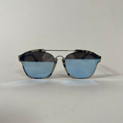 Christian Dior Beige Tortoise Mirrored Wayfarer