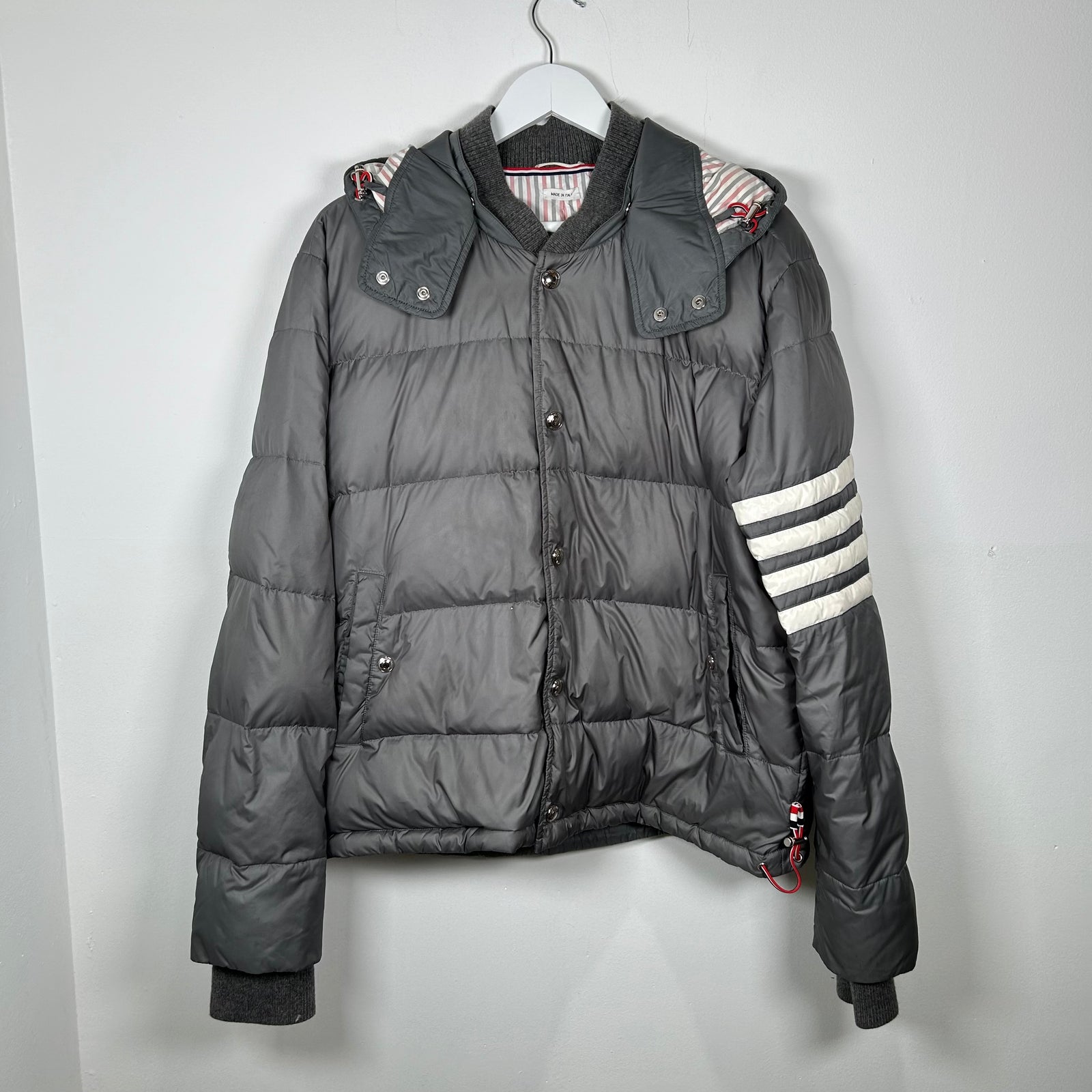Thom Browne Grey Puffer Jacket Size 3