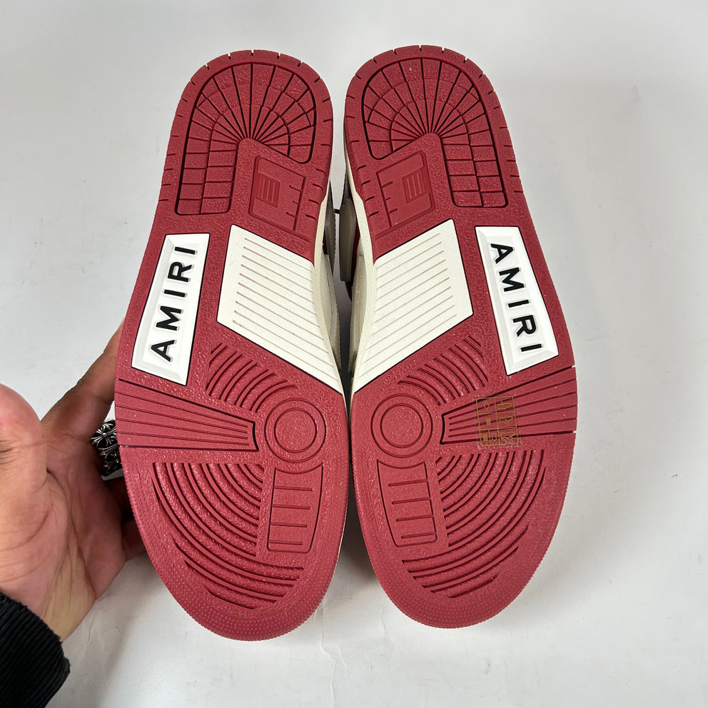 Amiri Burgundy Skel Low-Top Sneaker Size 43