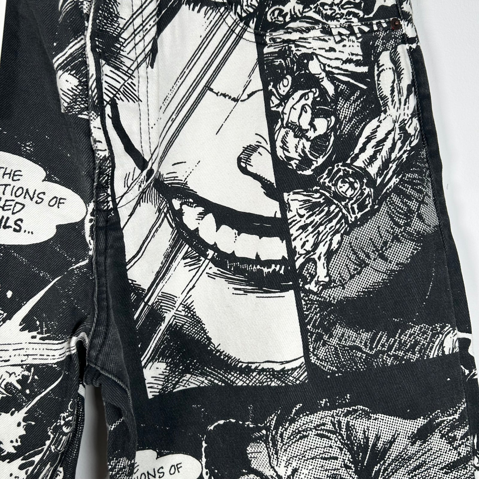 Supreme The Crow Black And White Jeans Size 36