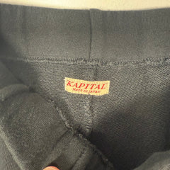Kapital Black Smiley Face Sweatpants Size 3