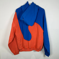 ERL Blue/Orange Swirl Hoodie Size Large