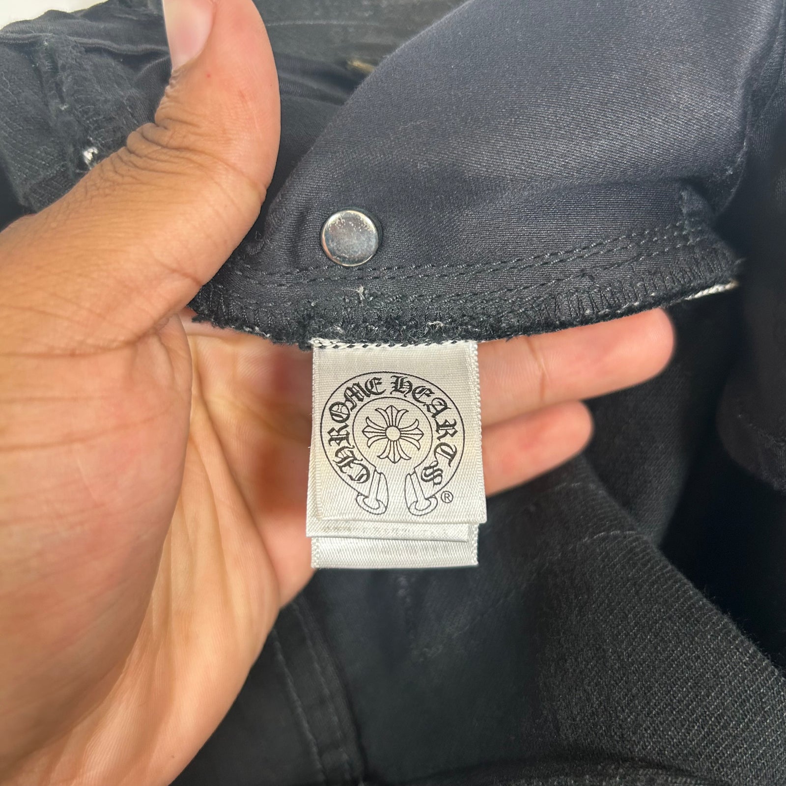 Chrome Hearts Black Raw Denim Jeans Size 30
