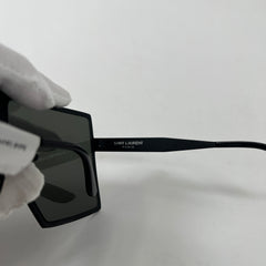 Saint Laurent black shield sunglasses