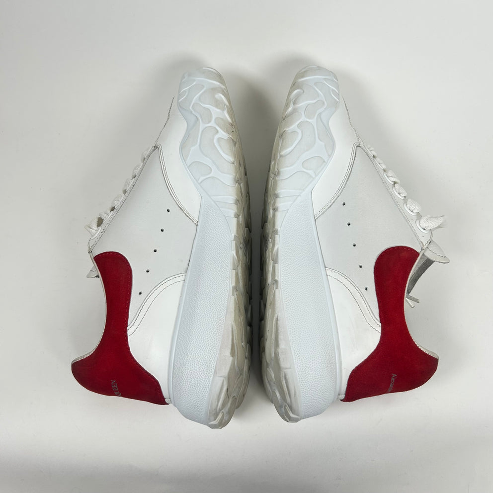 Alexander McQueen White/Red Court Trainers Size 38