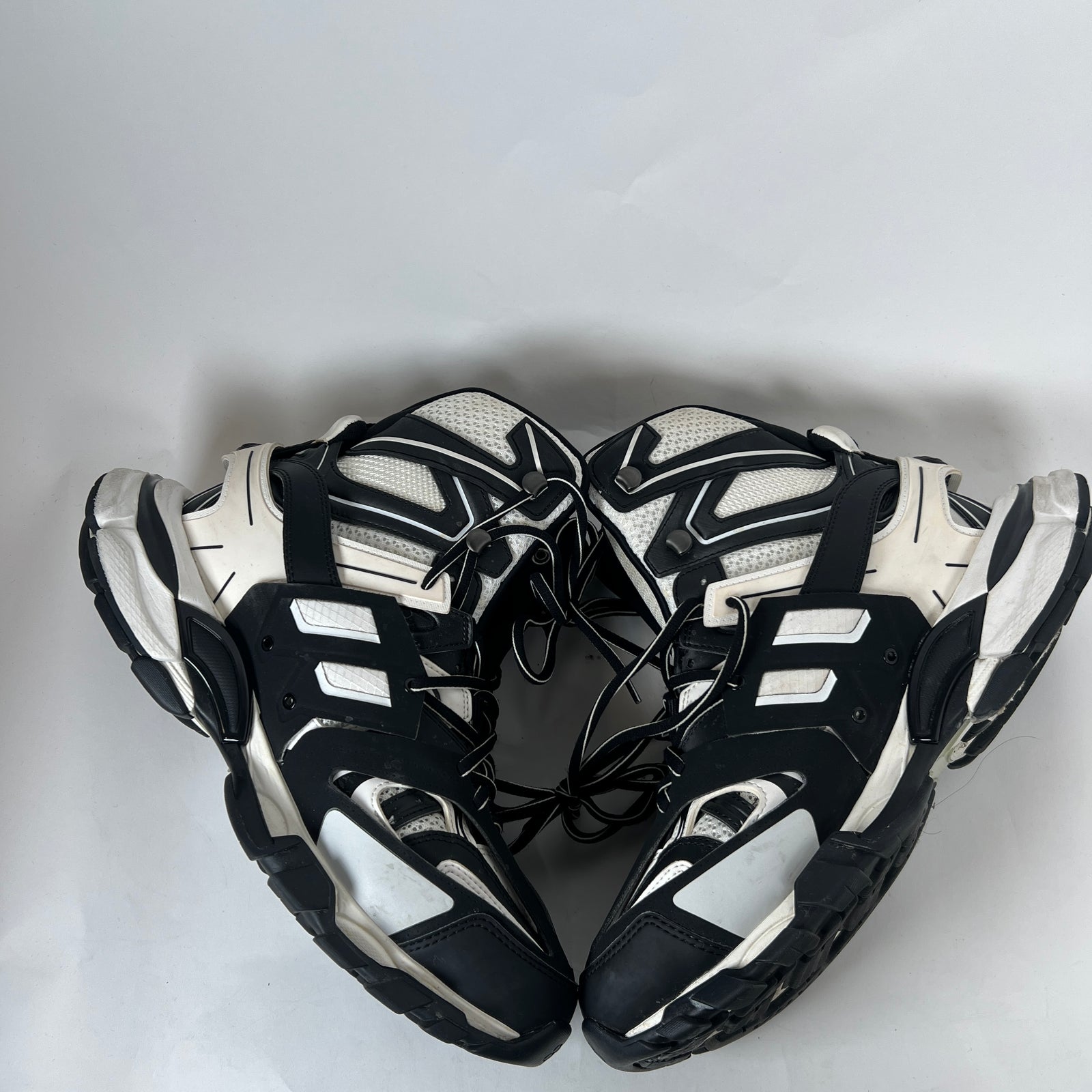 Balenciaga White/Black Hike High-Top Track Sneaker Size 43