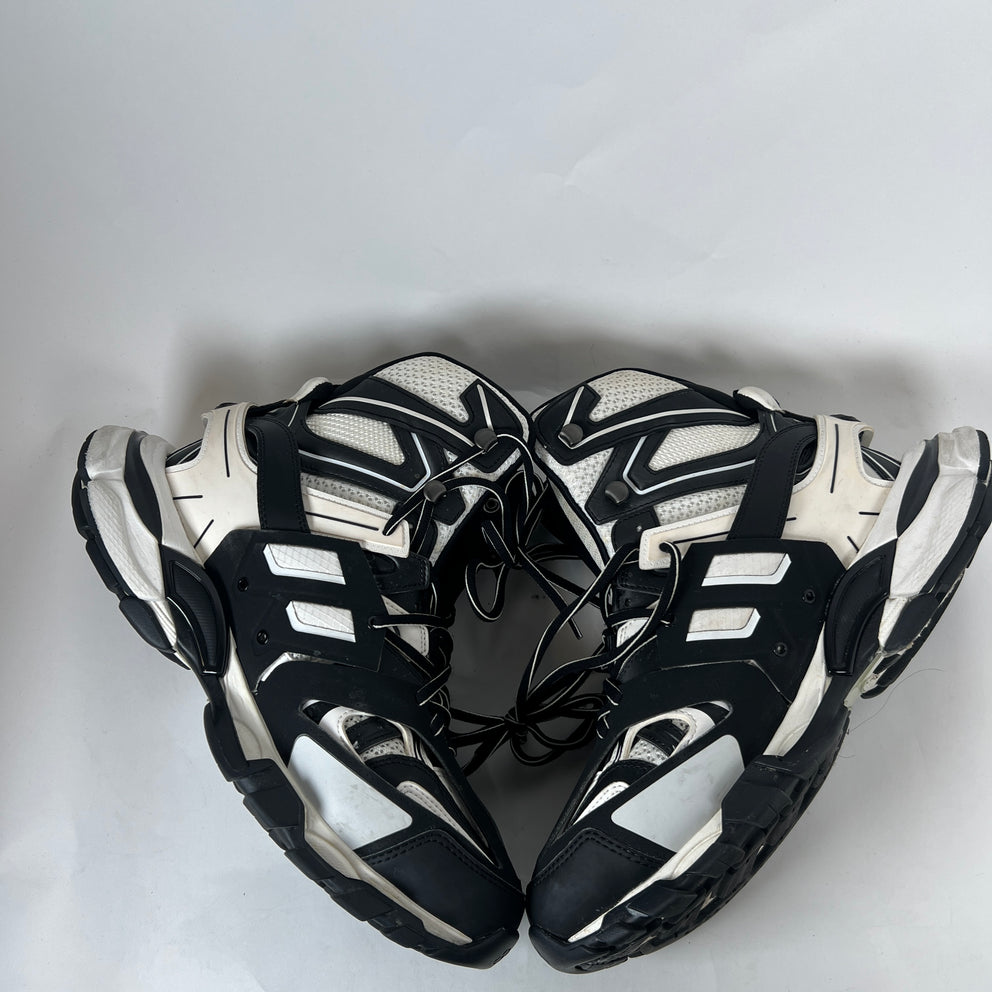 Balenciaga White/Black Hike High-Top Track Sneaker Size 43