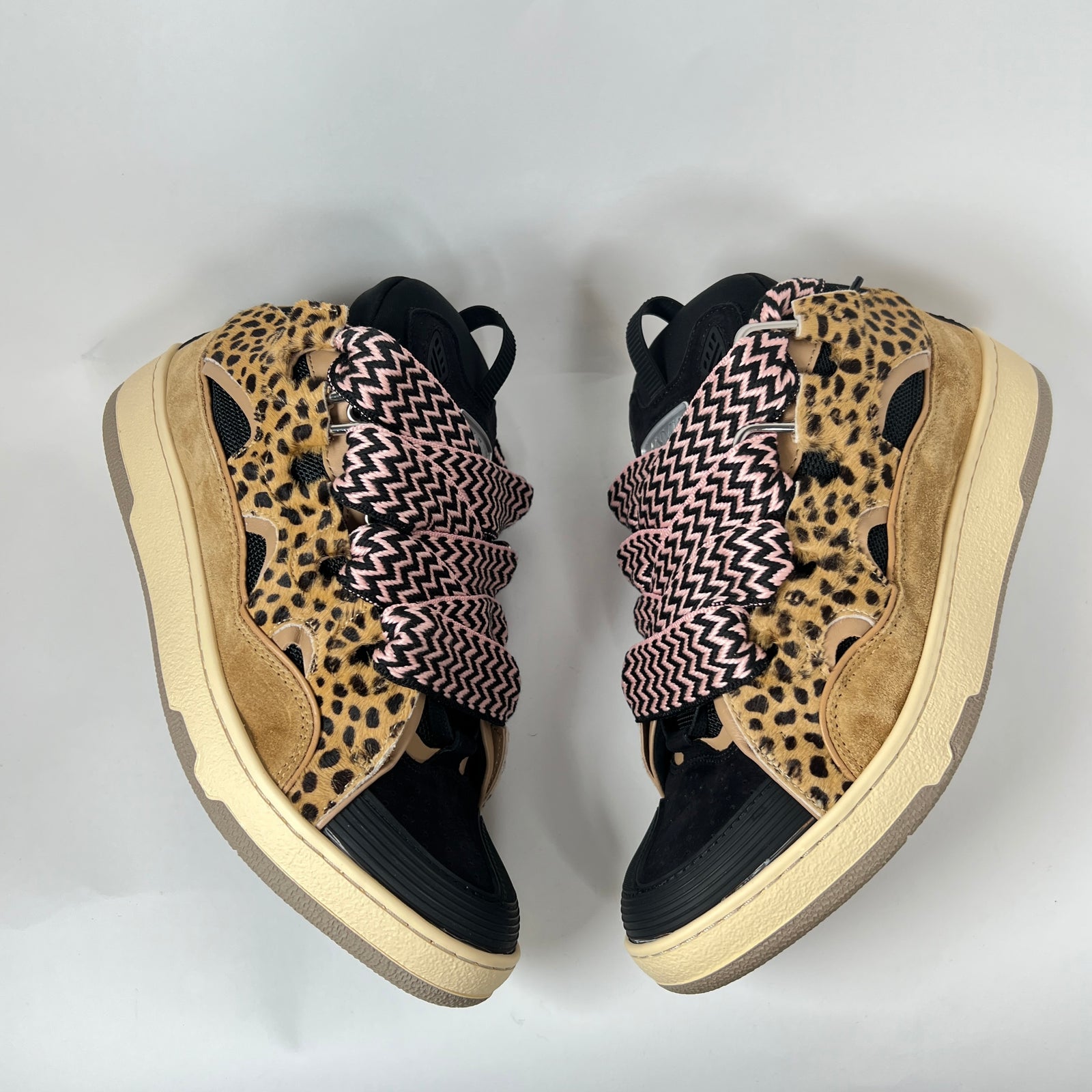 Lanvin x A Ma Maniere Cheetah Curb Sneaker Size 46