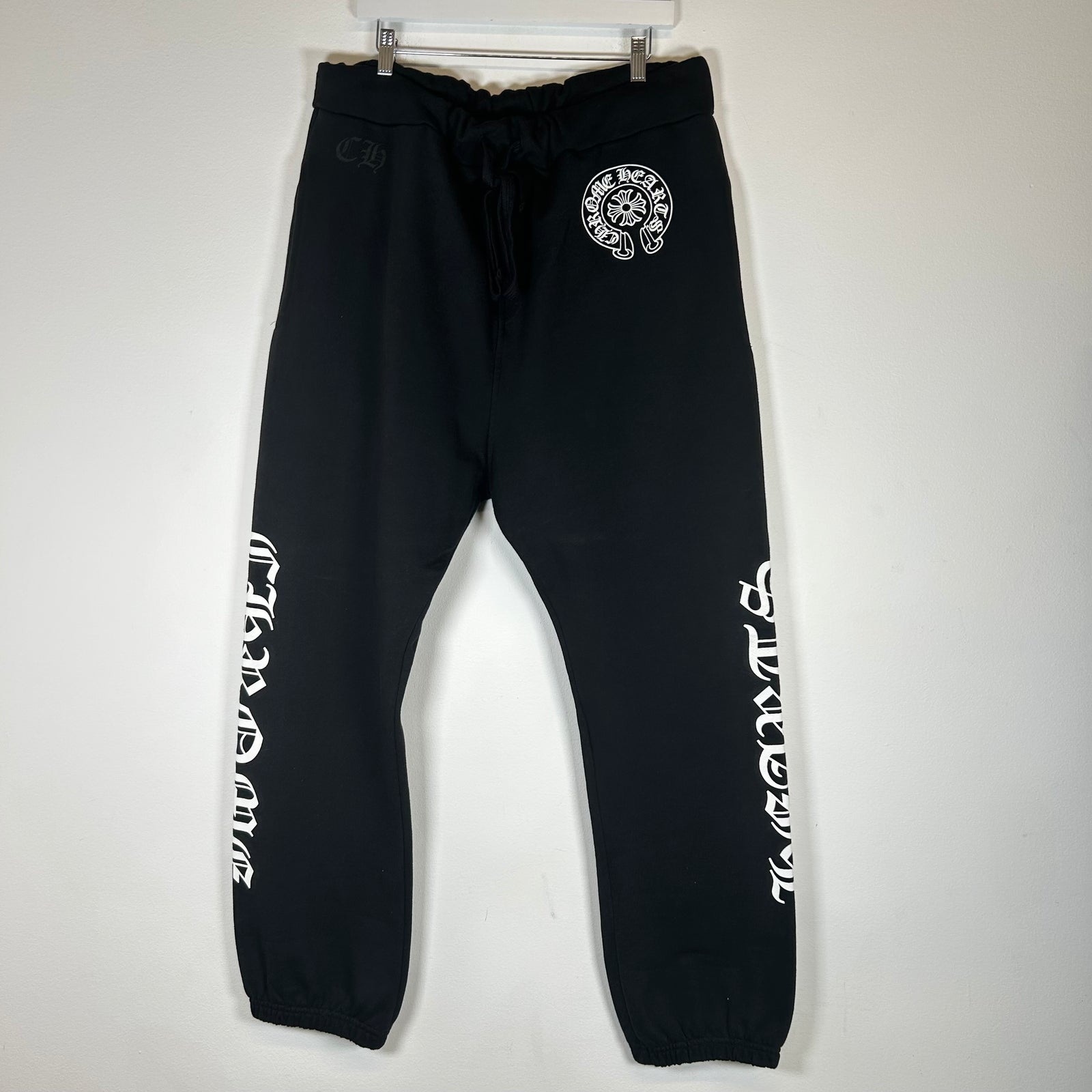 Chrome Hearts Black Logo Sweatpants Size XL