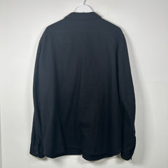 Rick Owens Black F/W20 'Performa' Wool Button-Up Shirt Size XL