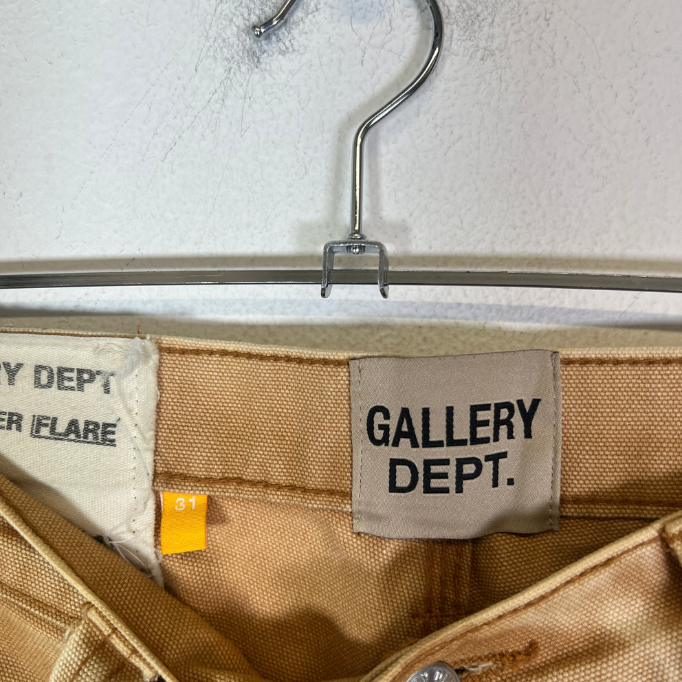 Gallery Dept Tan Carpenter Flare Pants Size 32