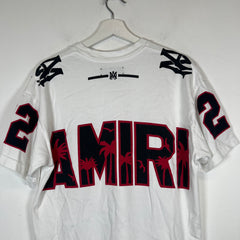 Amiri White/Red Football Jersey T-Shirt Size M