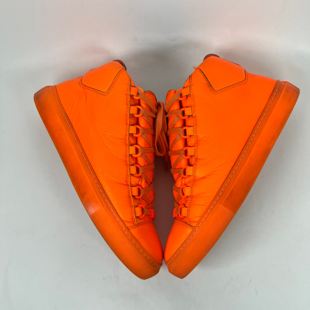 Balenciaga Neon Orange Arenas Size 40