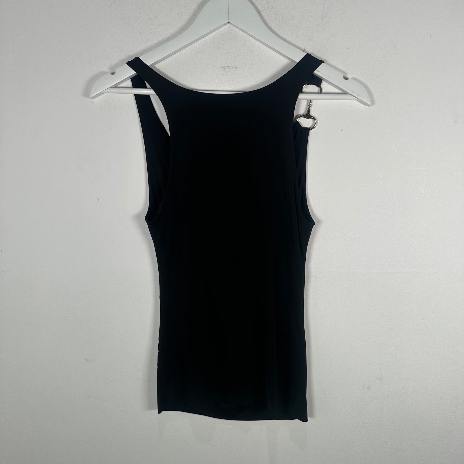 Gucci Black Crystal Horsebit Tank-Top Size XS