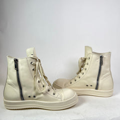 Rick Owens Milk Mainline Leather High-Top Ramones