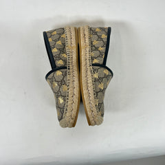 Gucci GG Supreme Bees Espadrille Flats Size 35.5