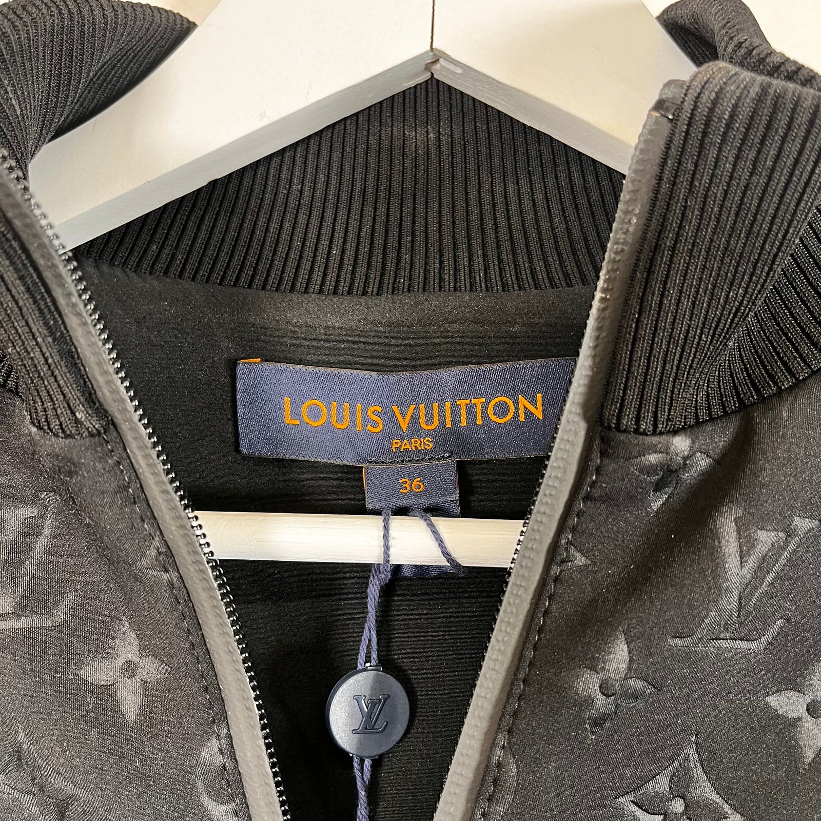 Louis Vuitton Black Monogram Jogging Jacket Size S