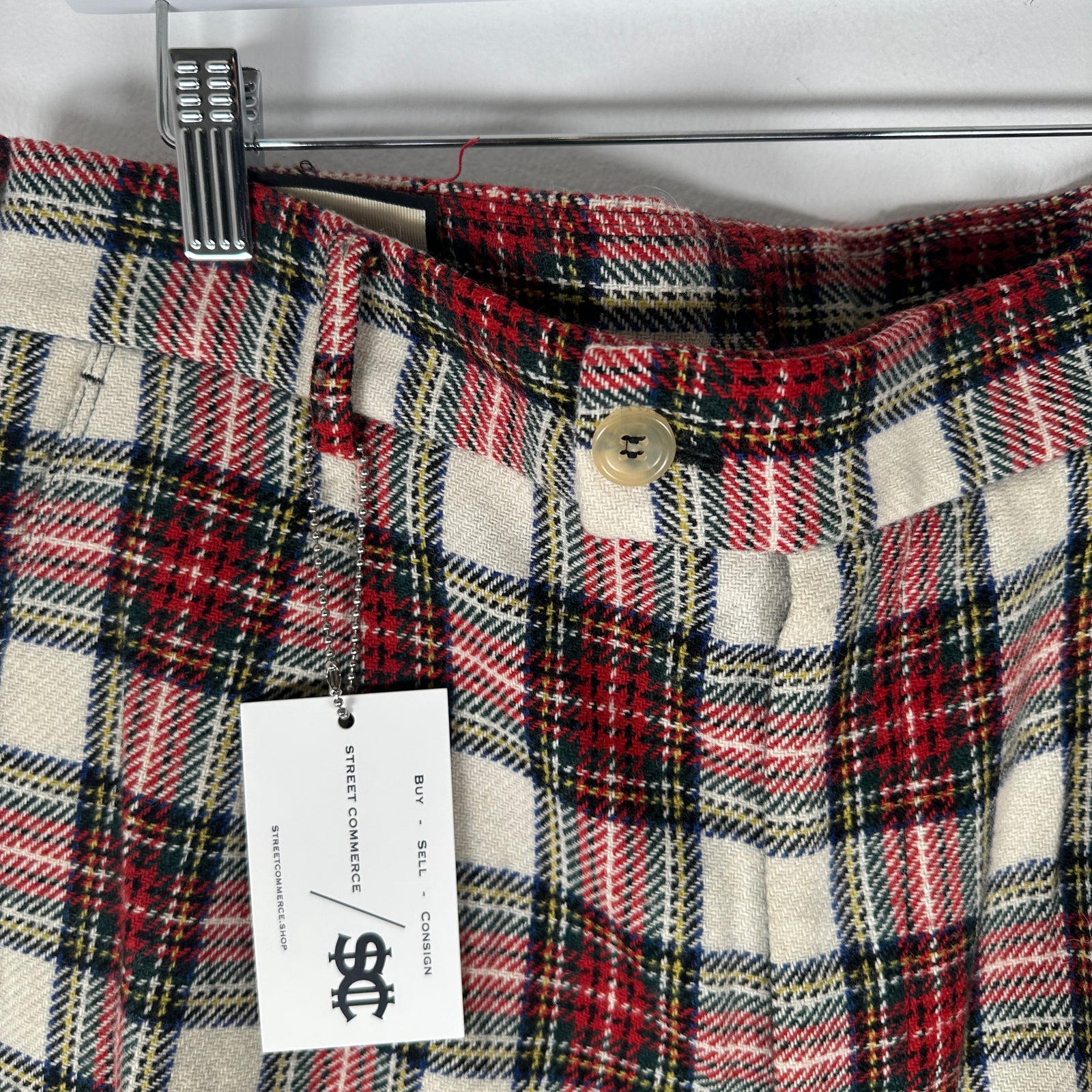 Gucci Tartan Plaid Pants Size 32
