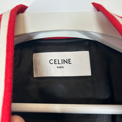 Celine Metallic Silver Teddy Jacket Size M