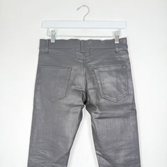 Saint Laurent Jeans Black Waxed D02 Size 27