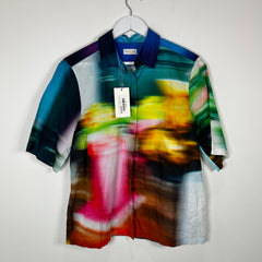 Dries Van Noten Cakool Blurred Shirt Size XS