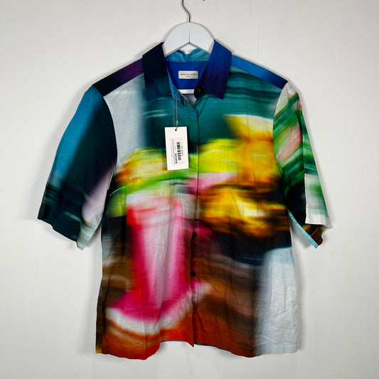 Dries Van Noten Cakool Blurred Shirt Size XS