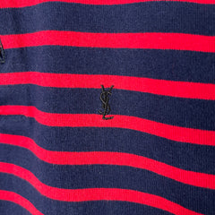 Saint Laurent Paris Striped Polo Size M