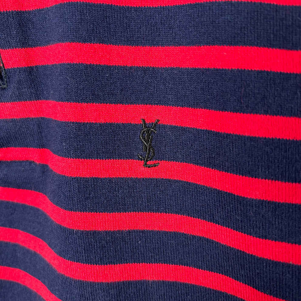 Saint Laurent Paris Striped Polo Size M