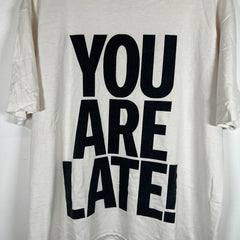 Gallery Dept White 'You Are Late' T-Shirt Size M