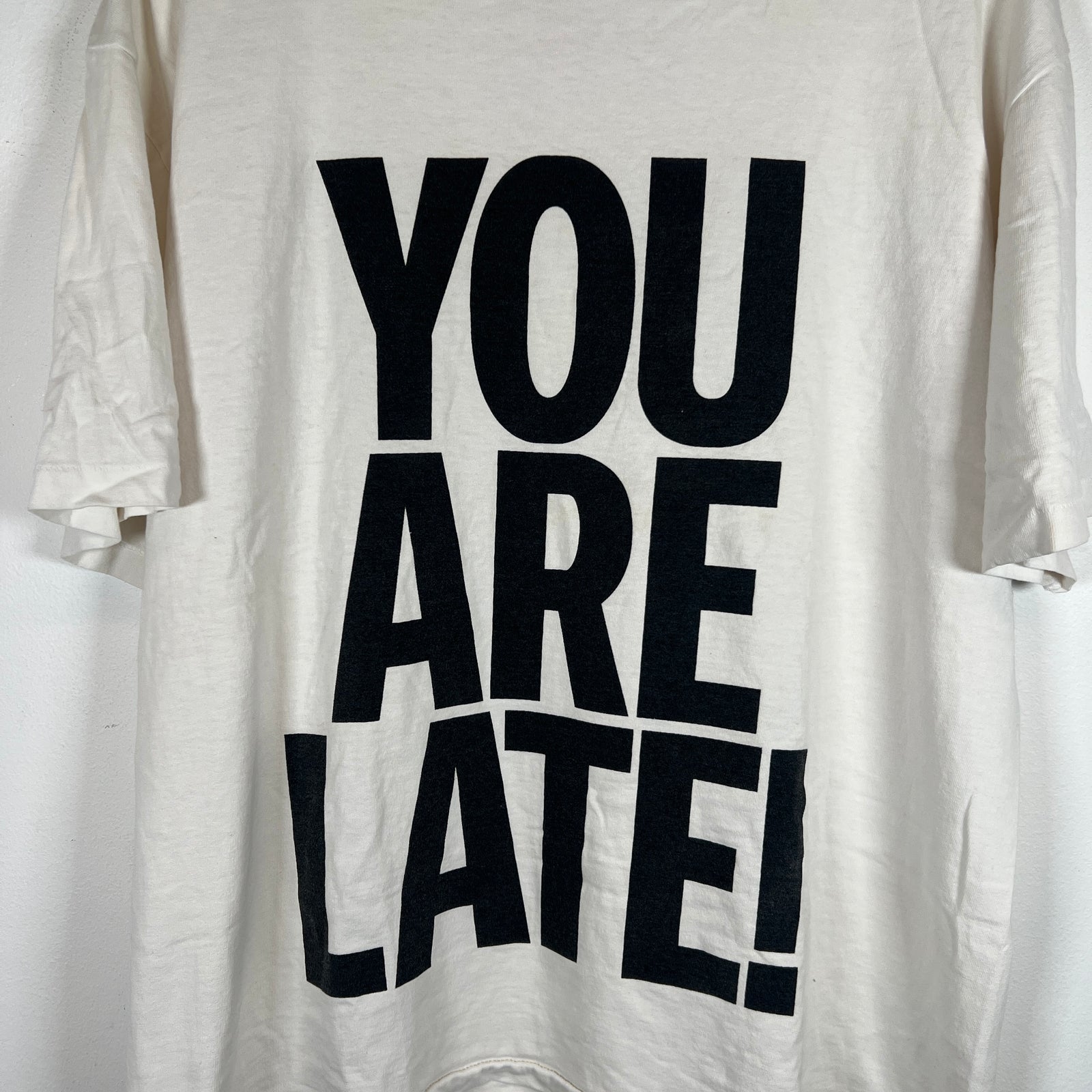 Gallery Dept White 'You Are Late' T-Shirt Size M