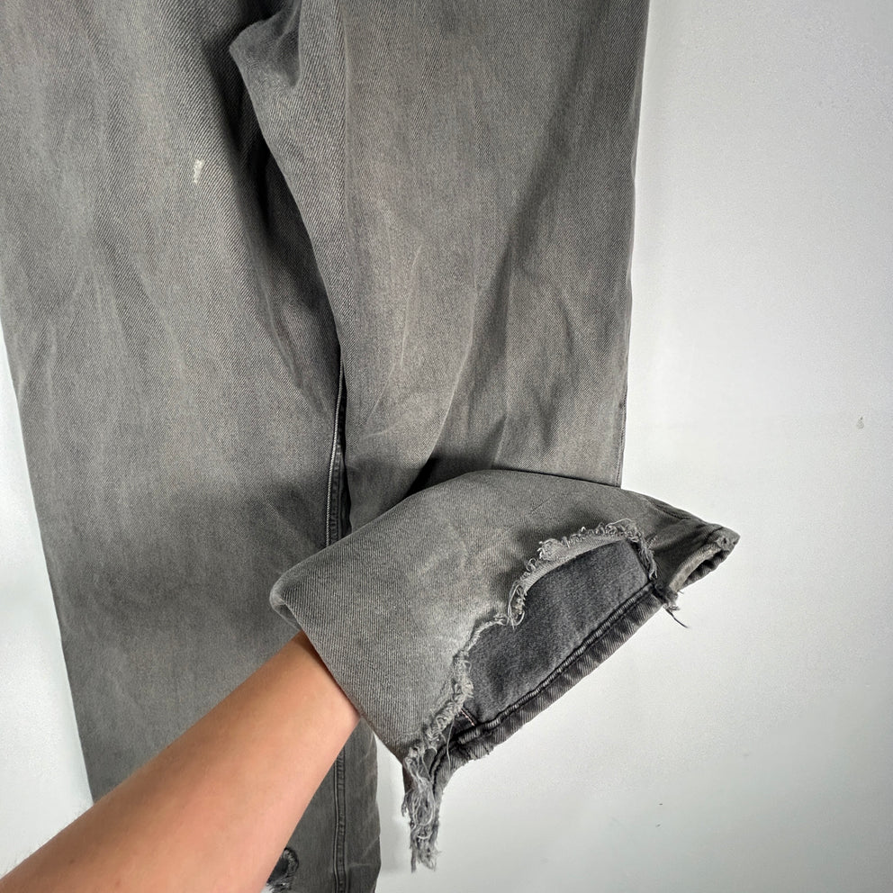 Acne Studios 2021M Saxon Flares Grey Denim Size 30